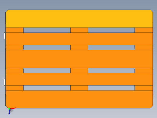 用于移动100毫米口径的欧洲托盘带轮子俯视缩略图