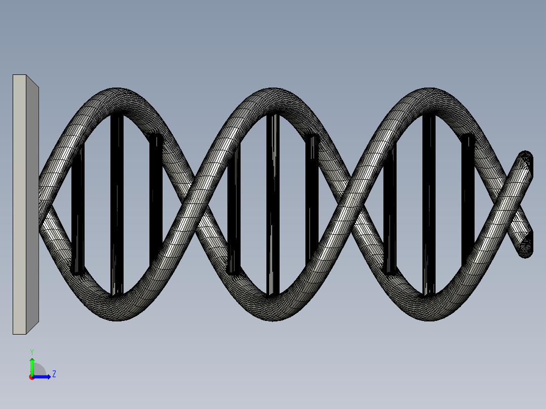 DNA基因染色体6左视图
