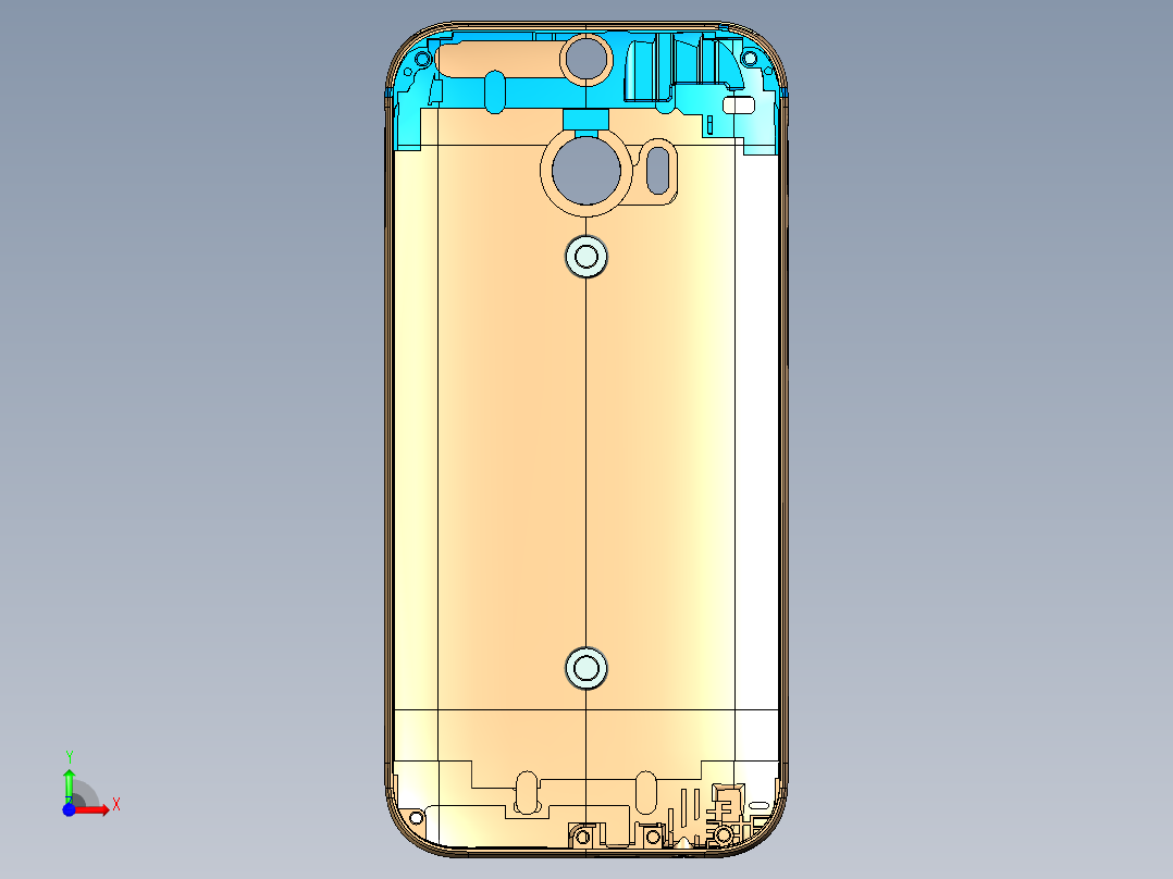 x8-c笔记本CNC工装夹具三维模型nc6前视图
