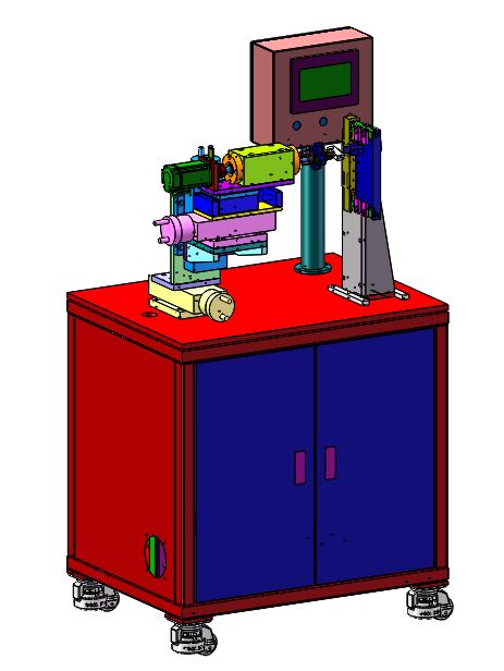 锁芯自动检测（sw18可编辑+工程图+bom）