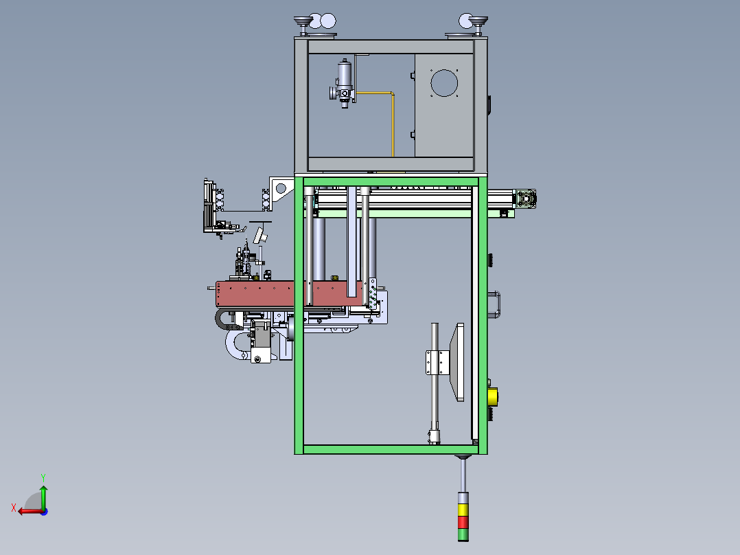 LED灯锡焊及下料工位sw20可编辑后视图