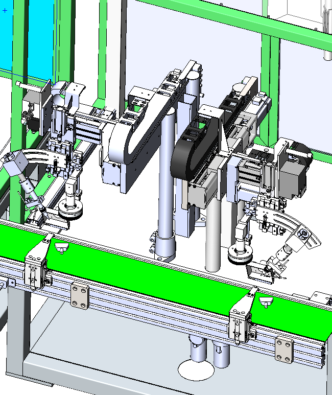 LED灯锡焊及下料工位sw20可编辑