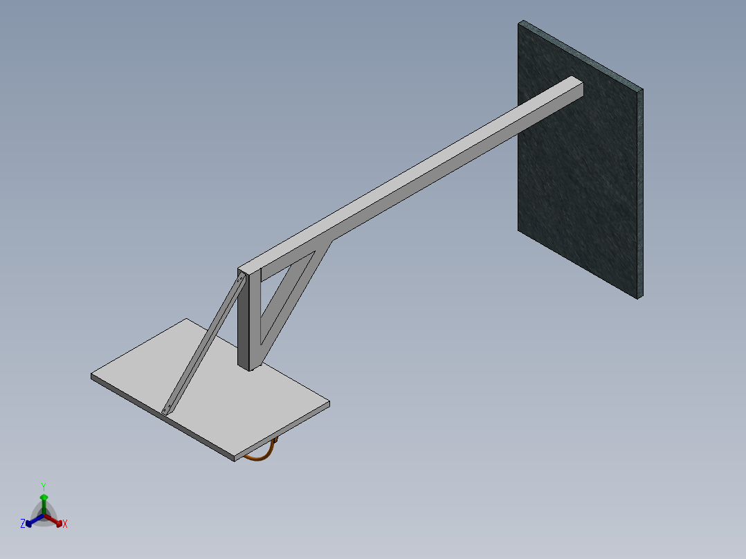 篮球架正等轴测图