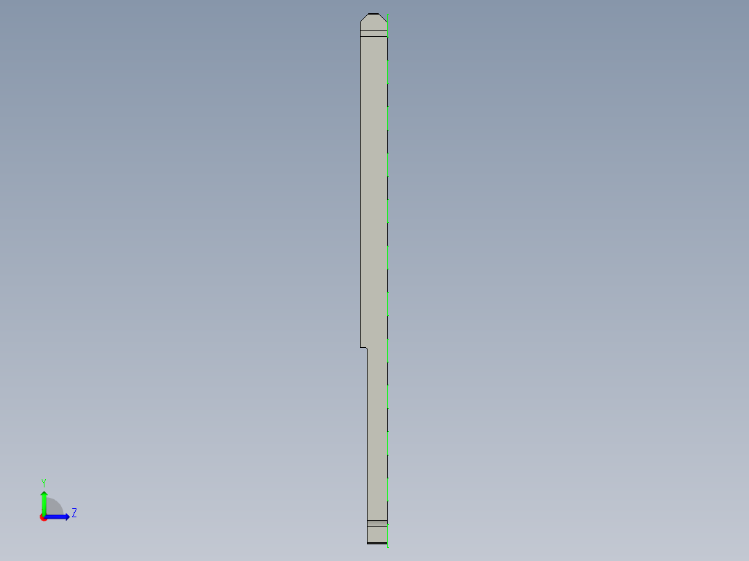 包胶版笔记本外壳飞面+包胶内腔程序模型左视图