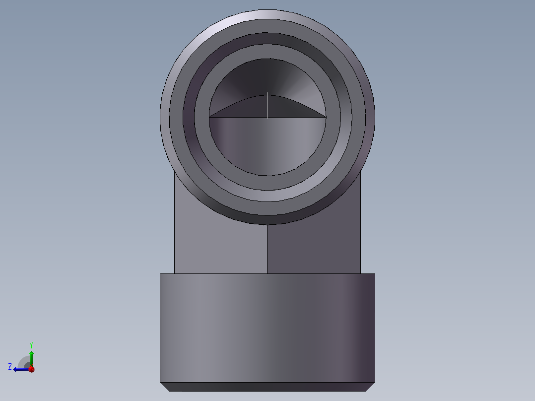 弯接头-W、1C9-22右视图
