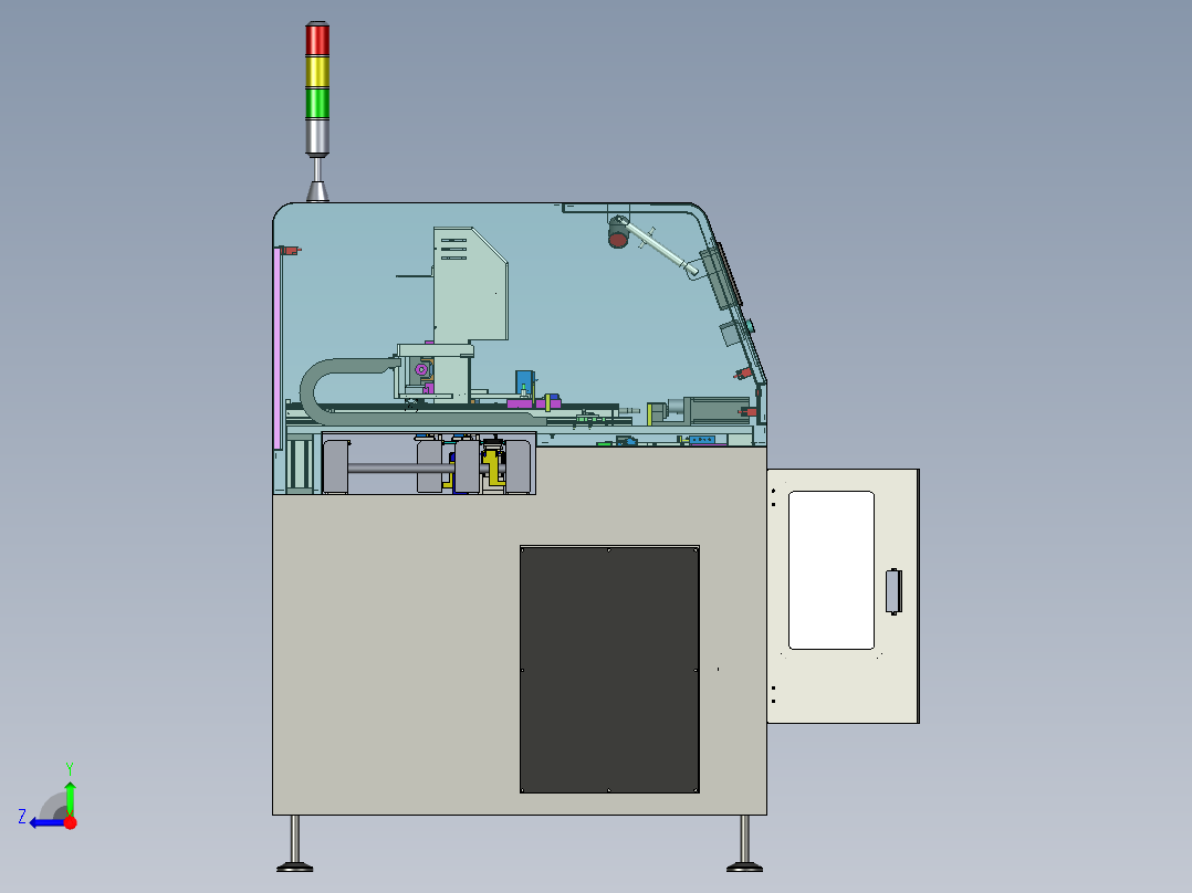 SMT贴片机 插件机（SMT在线自动植PCB机器）右视图