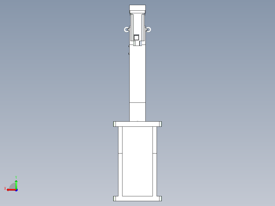 压轴承机后视图