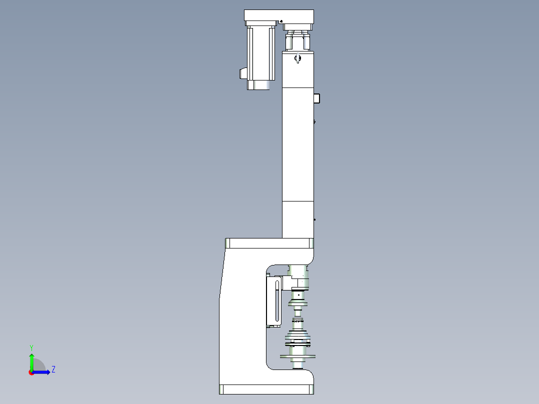压轴承机左视图