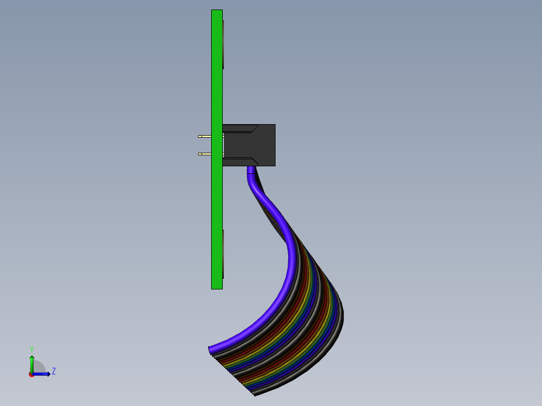 接插件(9)左视图