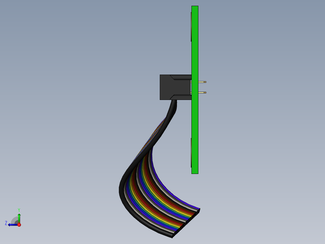 接插件(9)右视图
