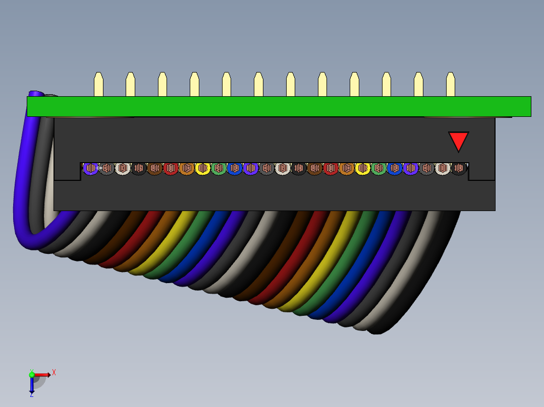 接插件(9)俯视图