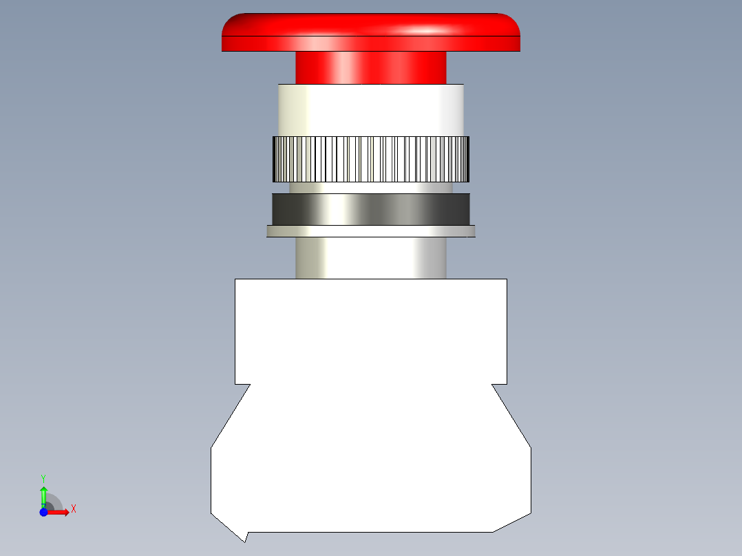AC300V3A急停开关前视图