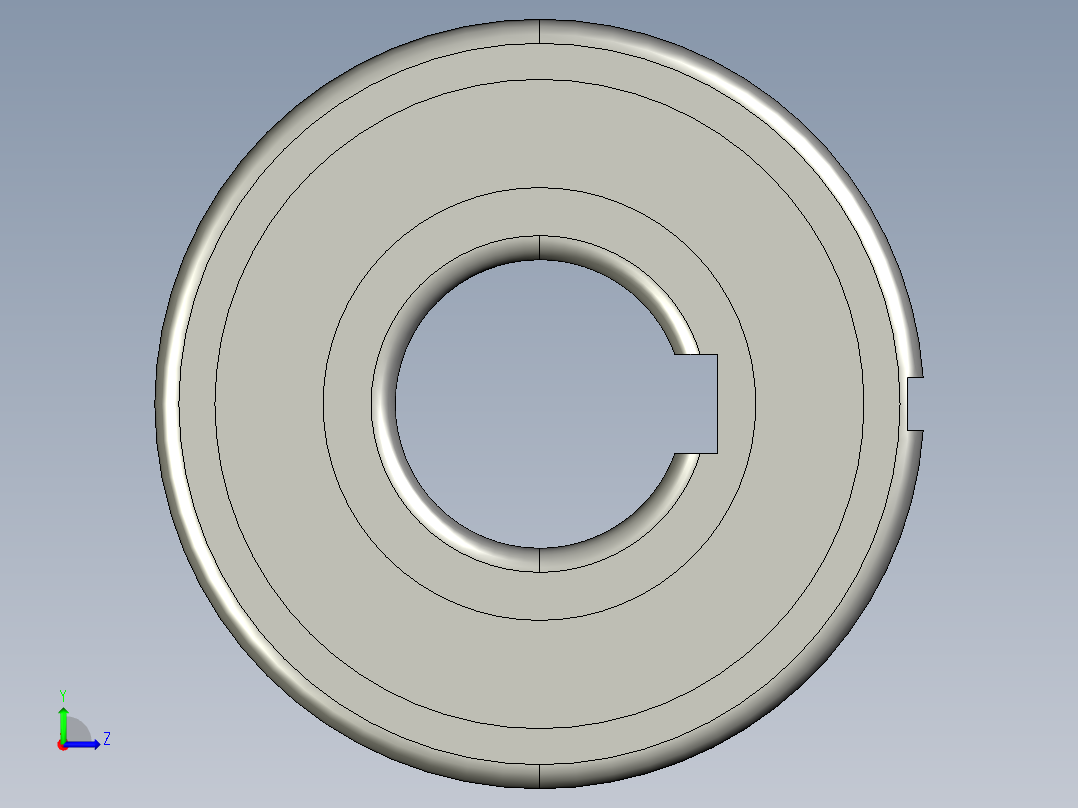 CSK12PP单向轴承左视图