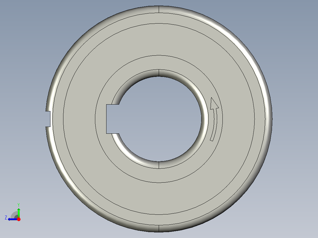 CSK12PP单向轴承右视图