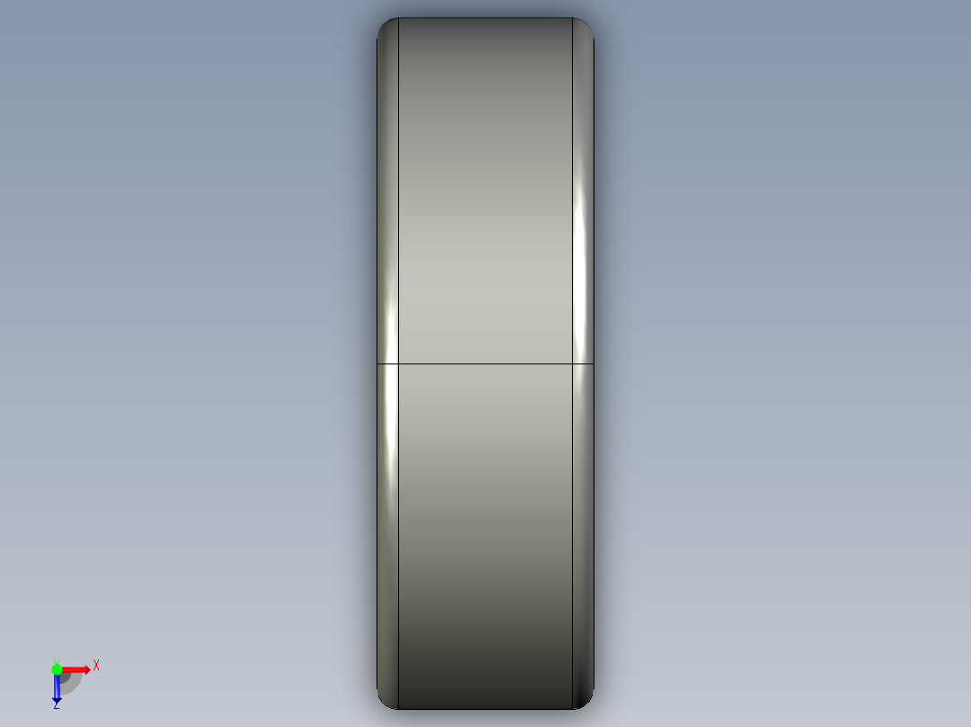 CSK12PP单向轴承俯视图