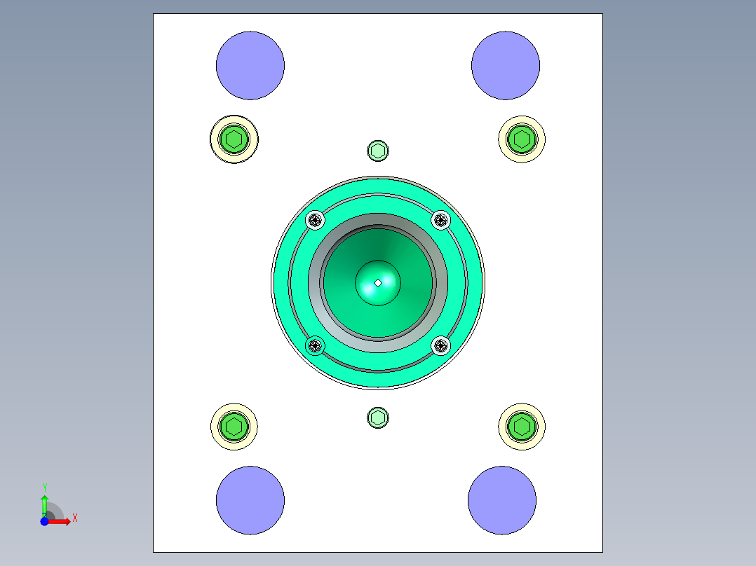 花边喷管（深腔推板出模）前视图