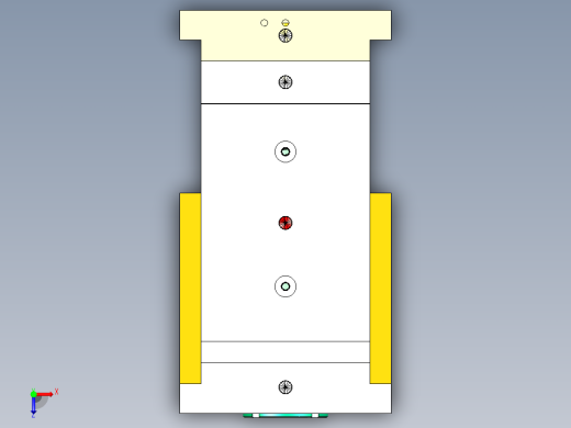 花边喷管（深腔推板出模）俯视缩略图