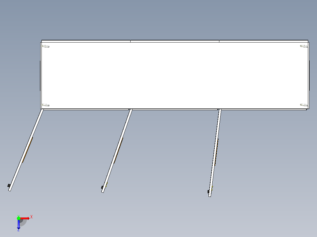 三柜组装630A电源plc软启动控制柜 55521俯视图