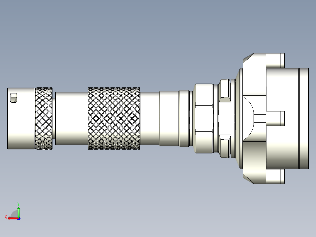 多头强光照明手电设计后视图