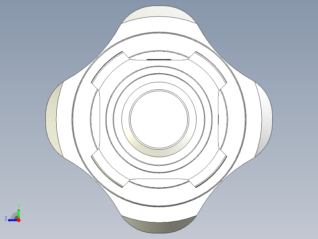 多头强光照明手电设计右视图
