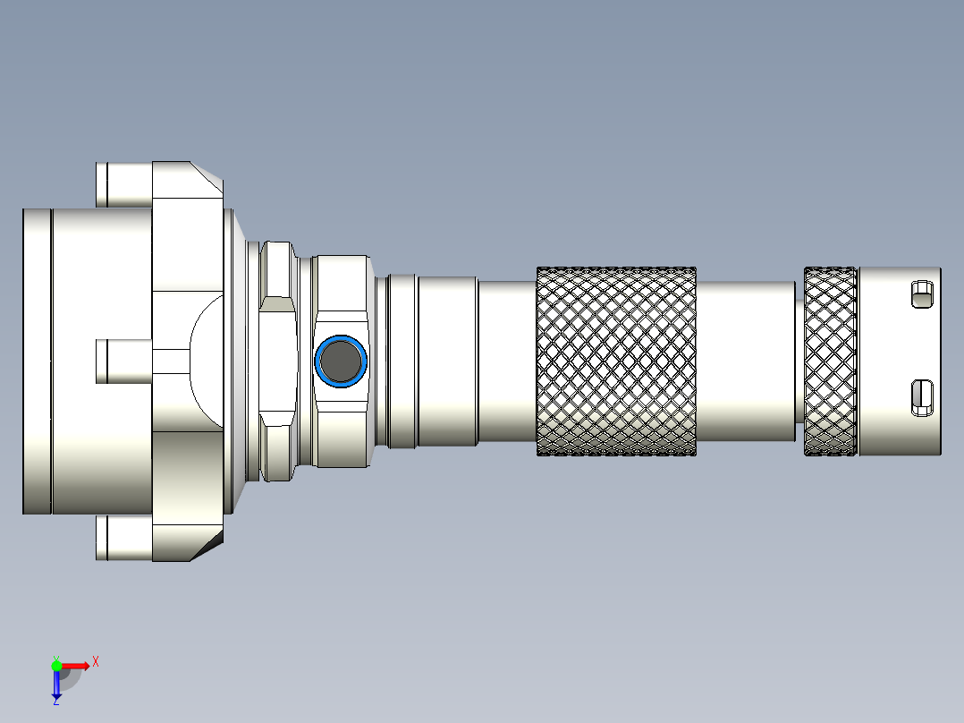 多头强光照明手电设计俯视图