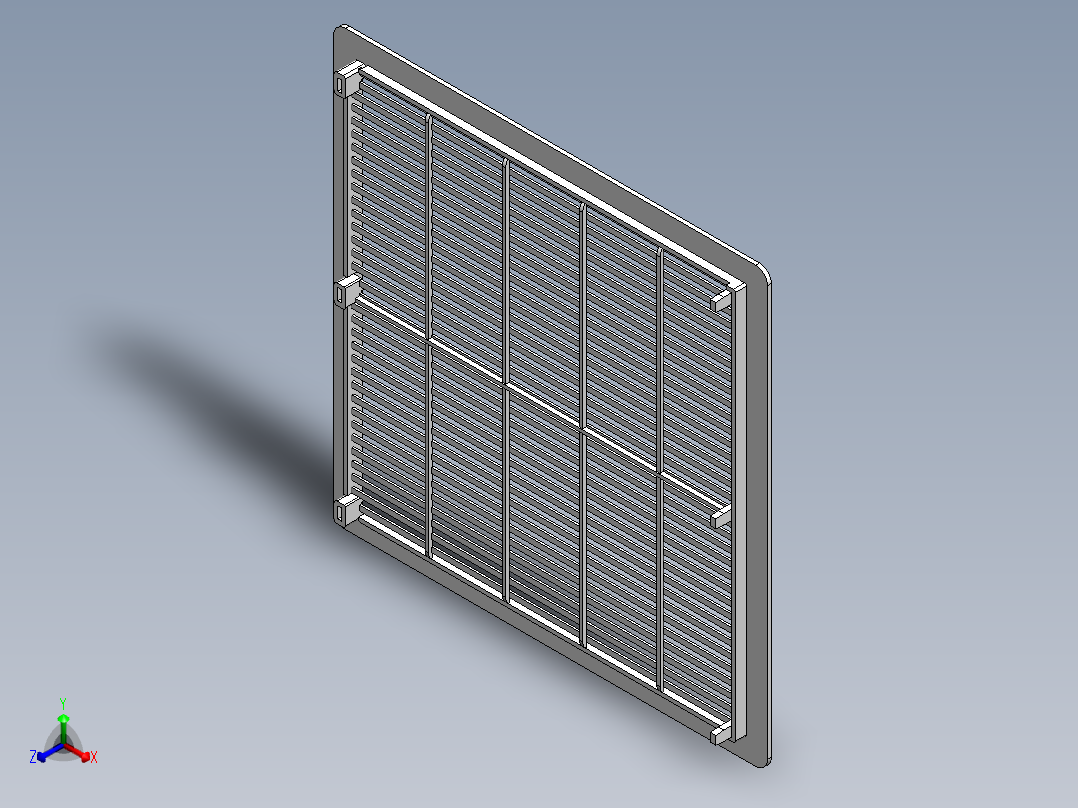 A0003698-PVC百叶窗正等轴测图