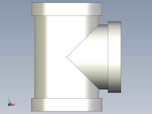 B3004551-三通管 (DIN EN 10242) B1前视缩略图