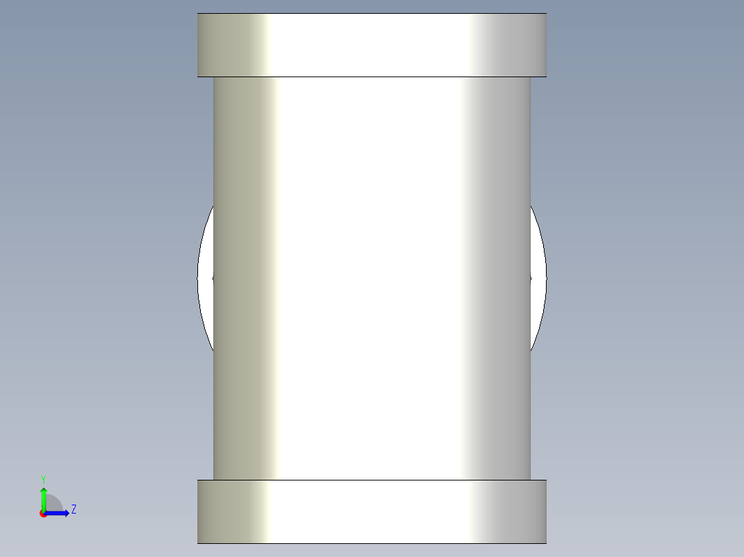 B3004551-三通管 (DIN EN 10242) B1左视图