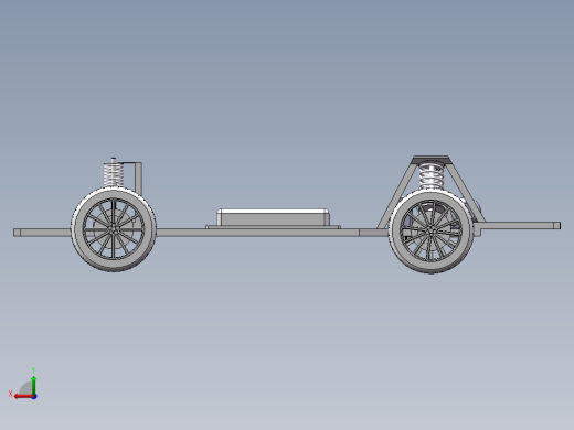 电动汽车底盘三维模型SolidWorks三维模型后视缩略图