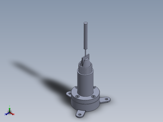螺套定位器正等轴测缩略图