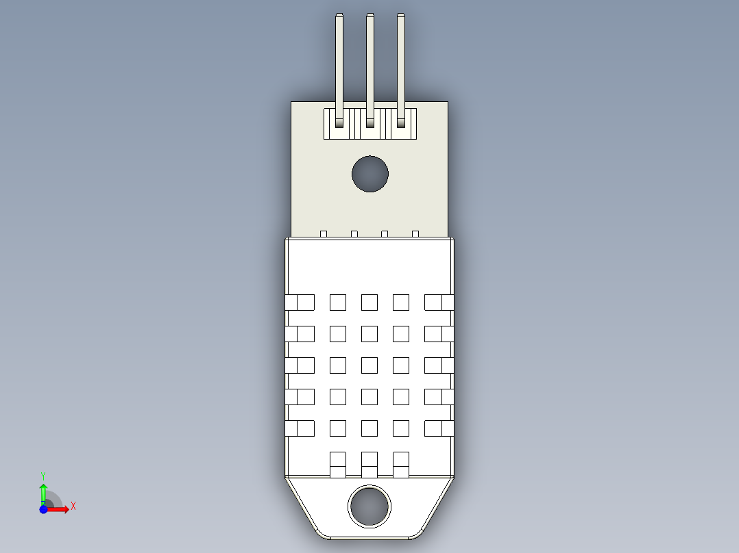 dht22模块11前视图
