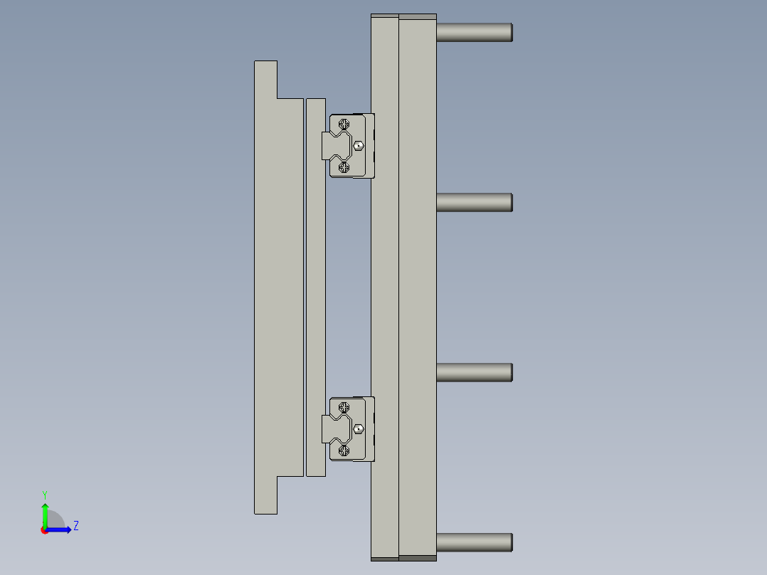 下料对位夹爪-单向-GY191-MC左视图