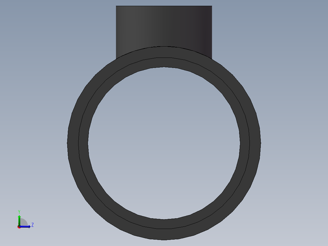 UPVC_RTEE_DN150_100左视图