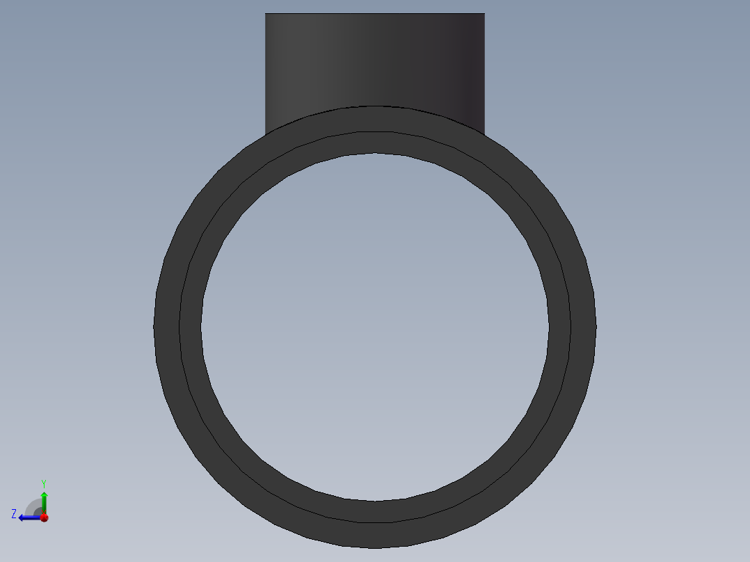 UPVC_RTEE_DN150_100右视图