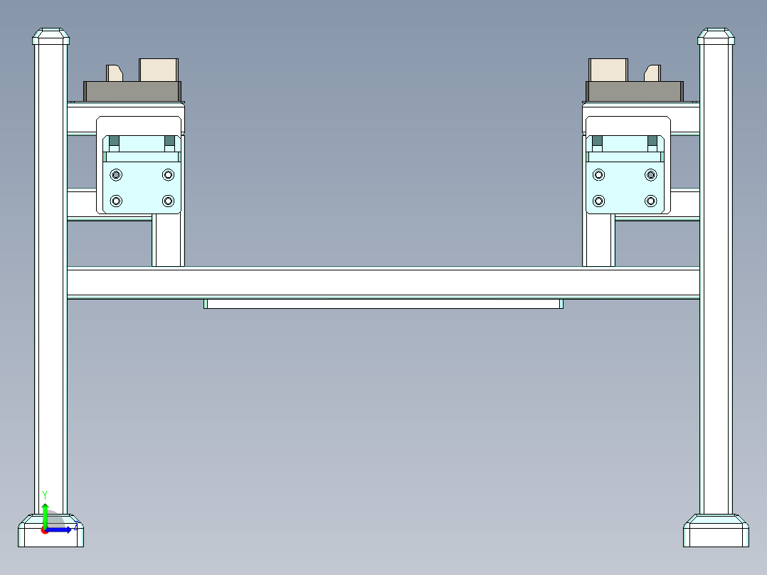 3.0电池包料架-可编辑左视图