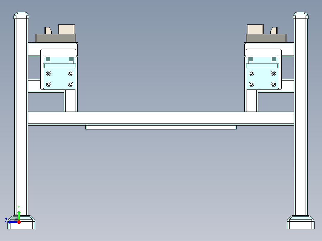 3.0电池包料架-可编辑右视图