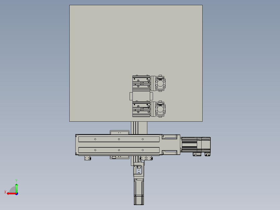 用于五金非标加工的精雕机后视图