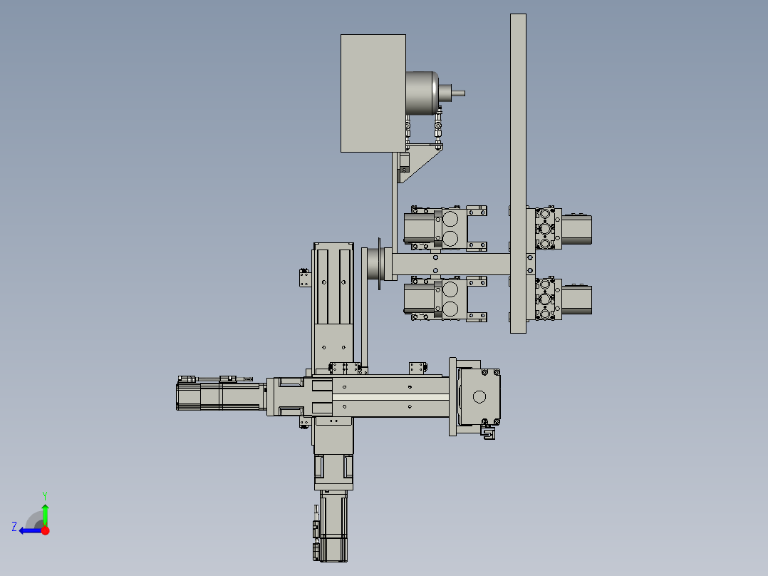 用于五金非标加工的精雕机右视图