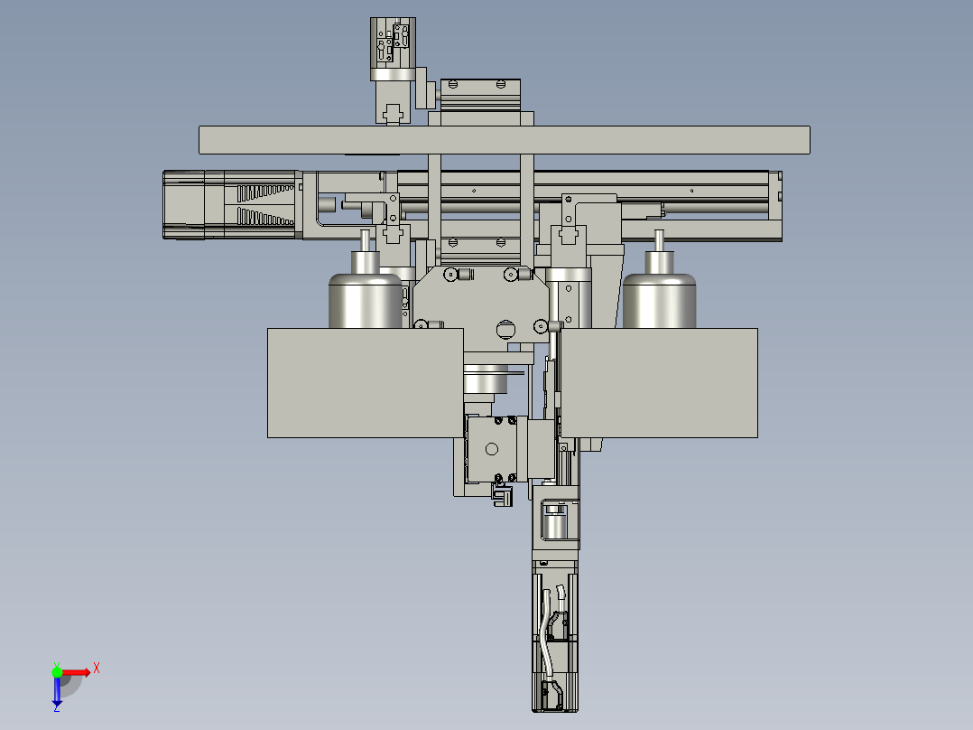 用于五金非标加工的精雕机俯视图