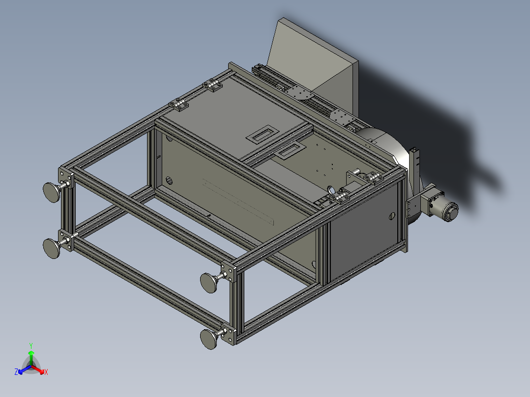 按钮离心上料机组件主视图