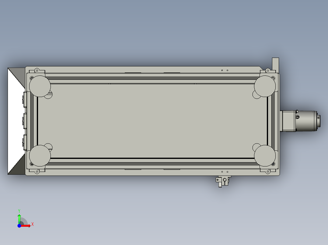 按钮离心上料机组件前视图