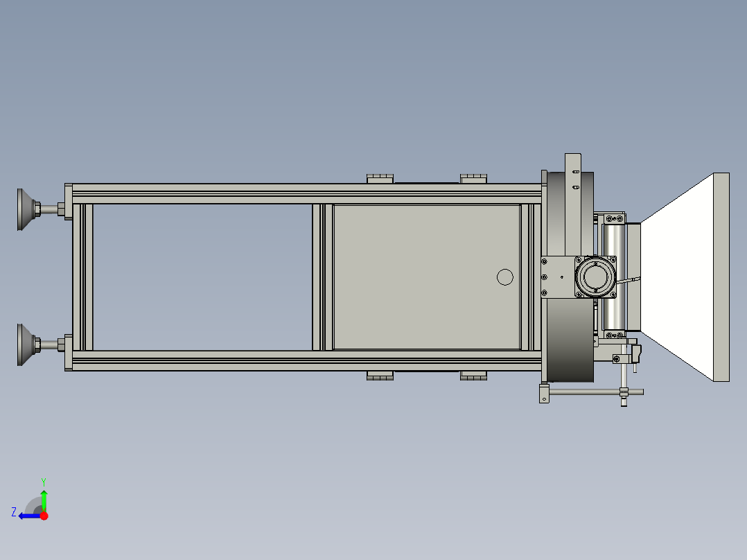 按钮离心上料机组件右视图