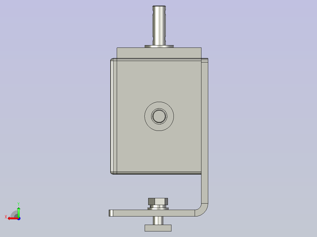 HDLP-01-03-006L型转向盒安装板含螺栓后视图
