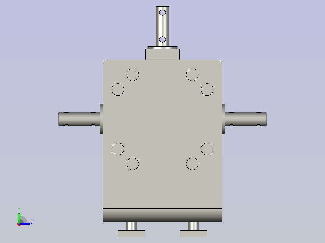HDLP-01-03-006L型转向盒安装板含螺栓左视图