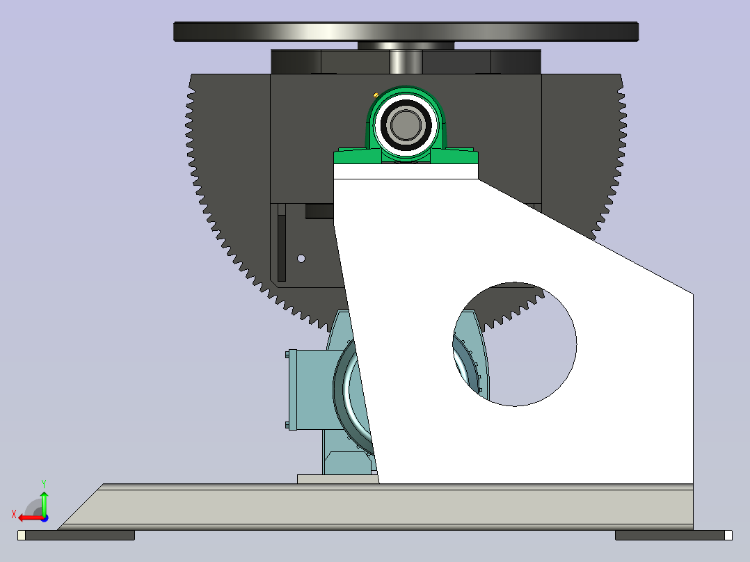 0.5t焊接变位机后视图