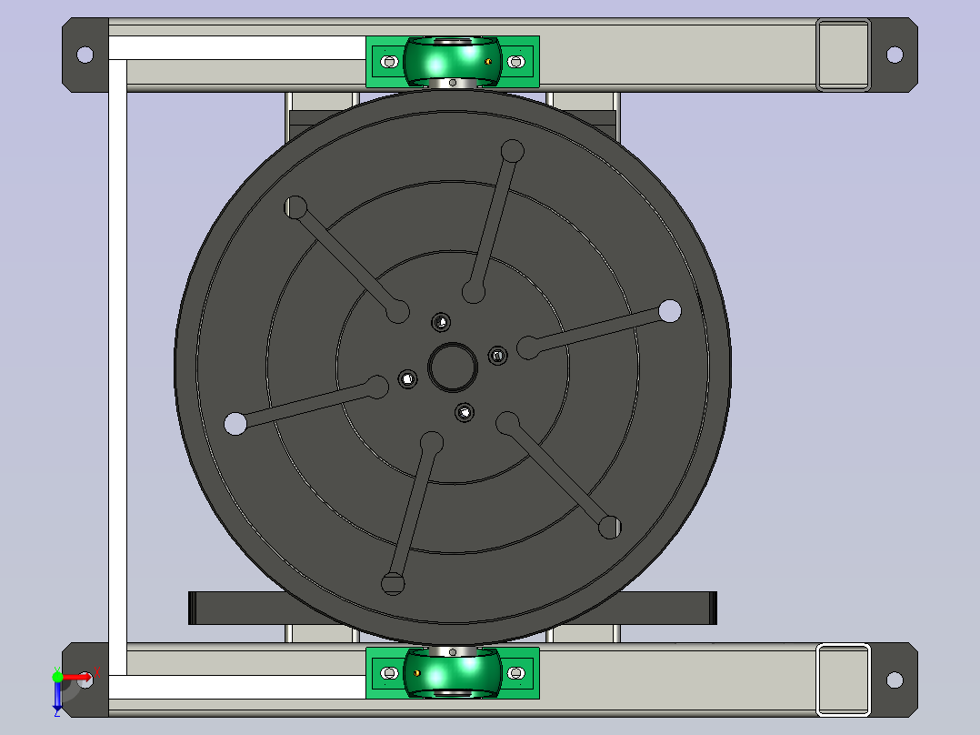 0.5t焊接变位机俯视图