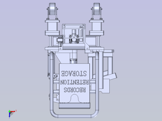 防撞梁内板焊装夹具CATIA俯视缩略图