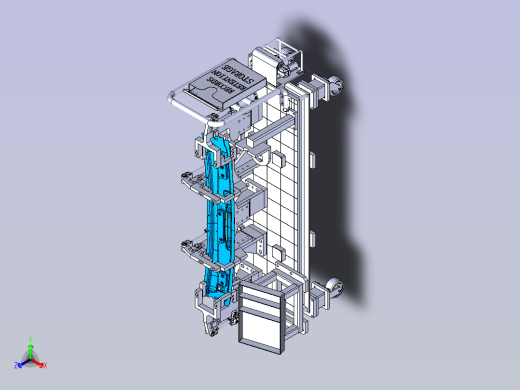 防撞梁内板焊装夹具CATIA正等轴测缩略图