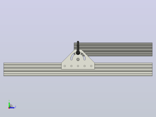 用于以+-90°角固定铝型材2'x2 '的支架左视缩略图