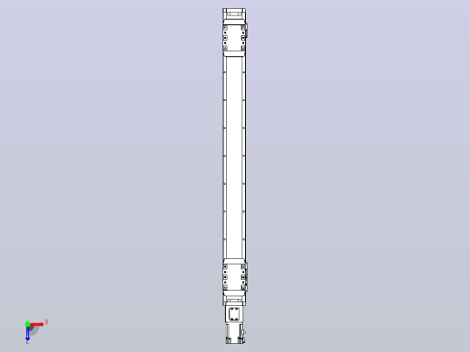 滚珠丝杠线性轴TPA-GCRS-80-1610C-L325-M-M20-N3俯视缩略图